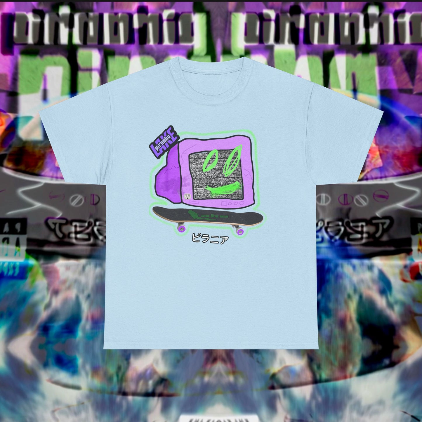 “No Cable” Graphic T-shirt by Piranha Lake LLC (Unisex Heavy Cotton Tee)