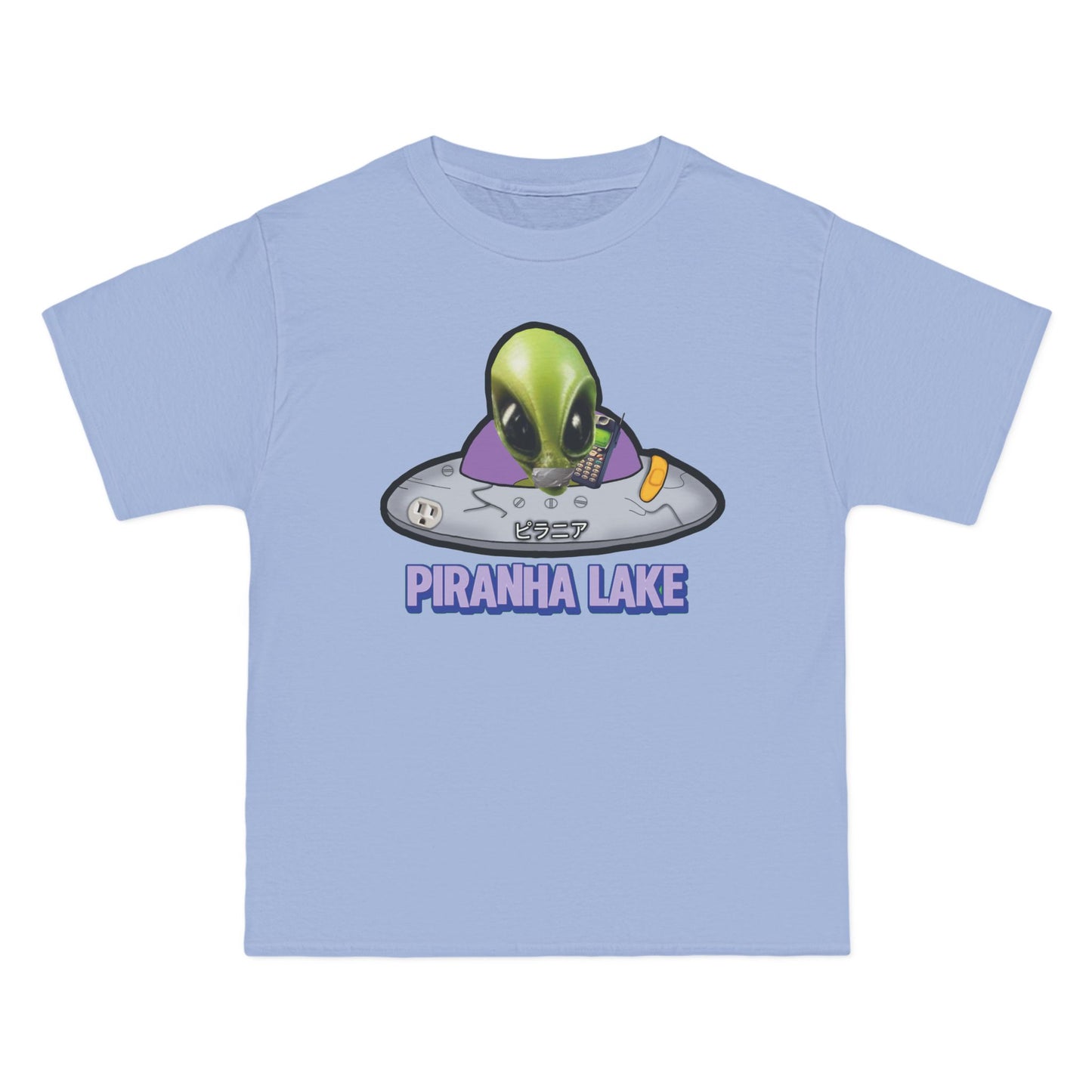 “Missing UFO” by Piranha Lake graphic T-shirt Beefy-T®  Short-Sleeve T-Shirt