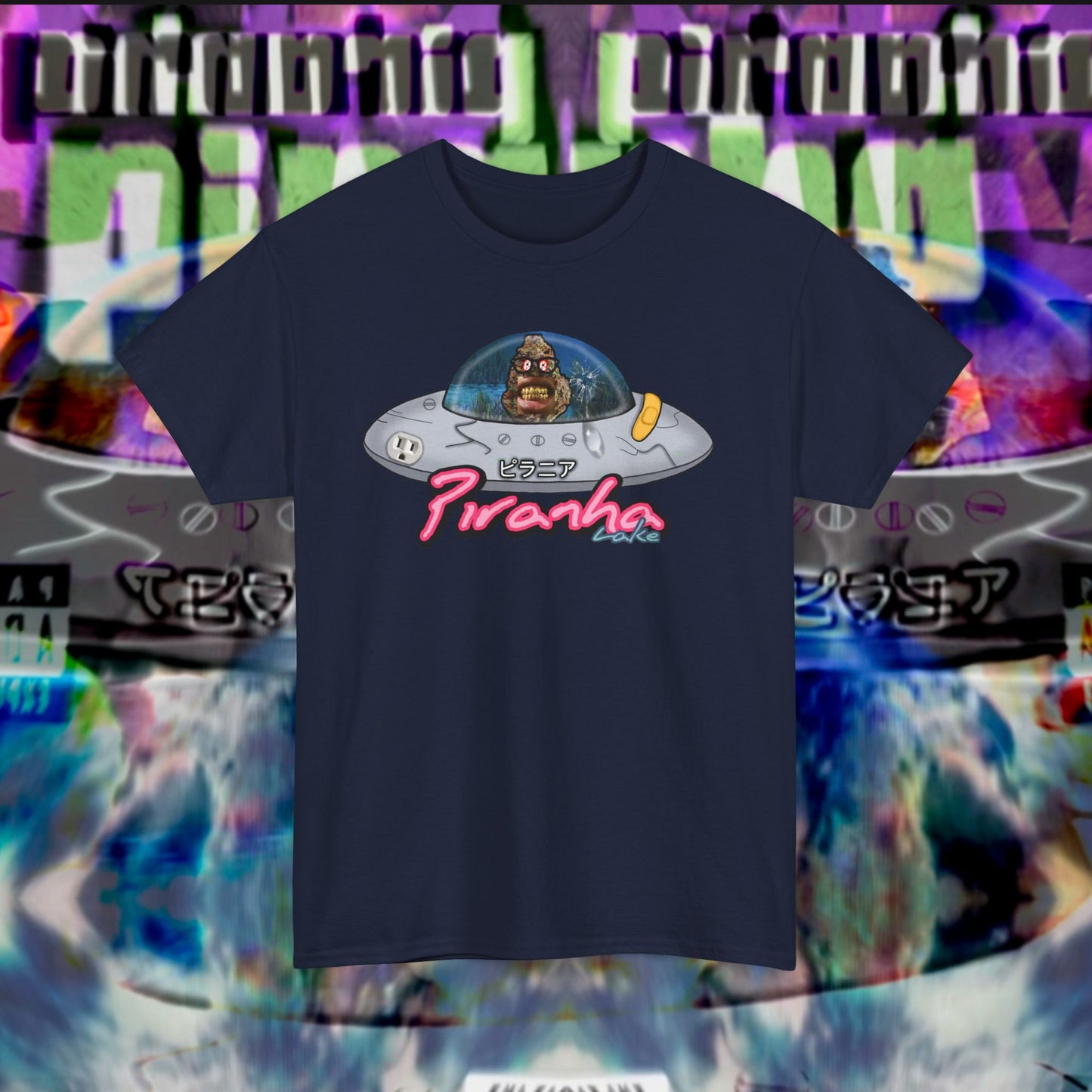 “UFO bud” Graphic T-shirt by Piranha Lake LLC (Unisex Heavy Cotton Tee)
