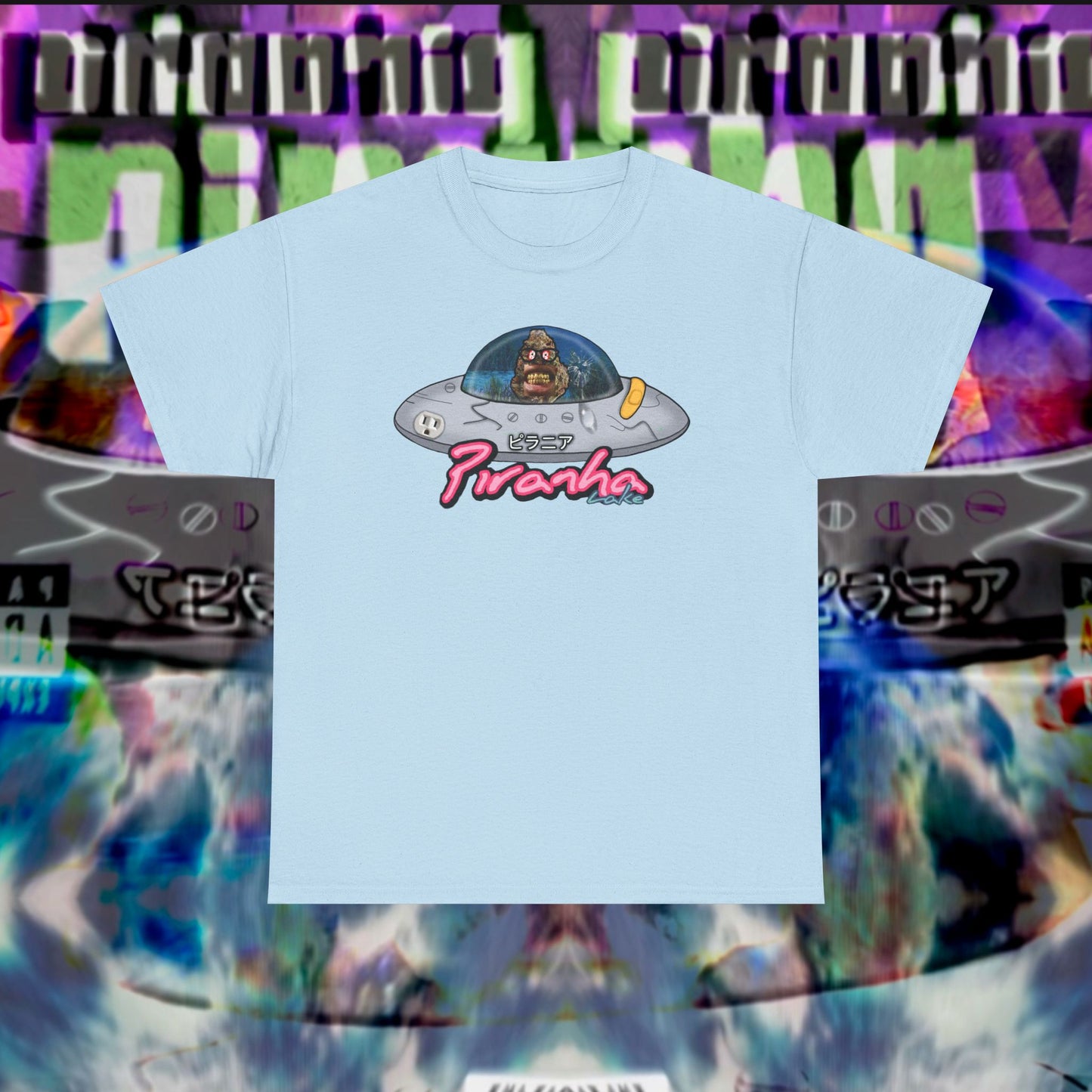 “UFO bud” Graphic T-shirt by Piranha Lake LLC (Unisex Heavy Cotton Tee)